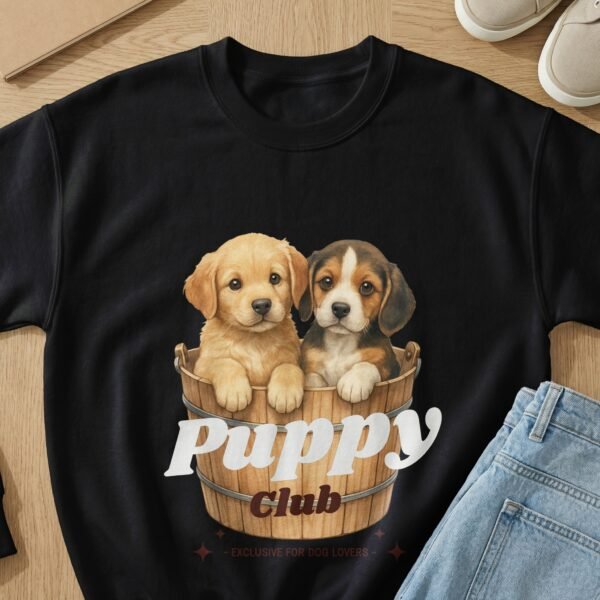 14fde8f1-cb87-483f-9078-9b593d8026e5 Puppy Club Sweatshirt, Cute Dog Sweatshit, Beagle Shirt, Golden Retriever Tee, Dog Lover Gift, Pet T Shirt, Animal Shirt, Gift For Dog Mom