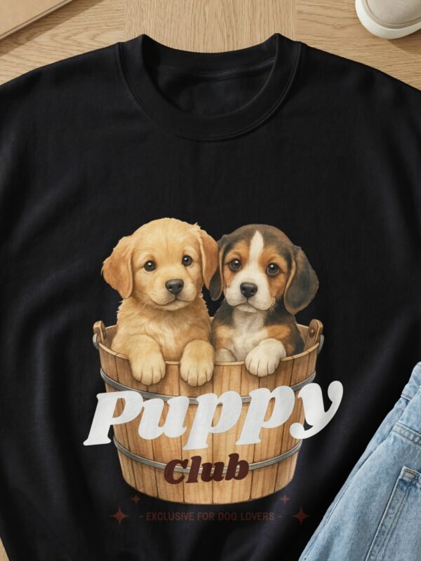 Puppy Club Sweatshirt, Cute Dog Sweatshit, Beagle Shirt, Golden Retriever Tee, Dog Lover Gift, Pet T Shirt, Animal Shirt, Gift For Dog Mom