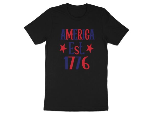 July 4th America est T-Shirt, July 4th Shirt, Independence Day Shirt, American Flag Tee, 4th of July Tee, Patriotic Tee, America Tee