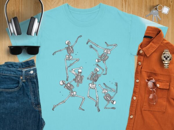 Dynamic Skeleton Dance Poses T-Shirt