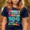 24cd79ef-a14f-4b30-a5a4-692a5fe20a56 Back to school Honey i buzzed through 100 days of school T-shirt for girls, Boys back to school shirt, Funny 100 days of school shirt