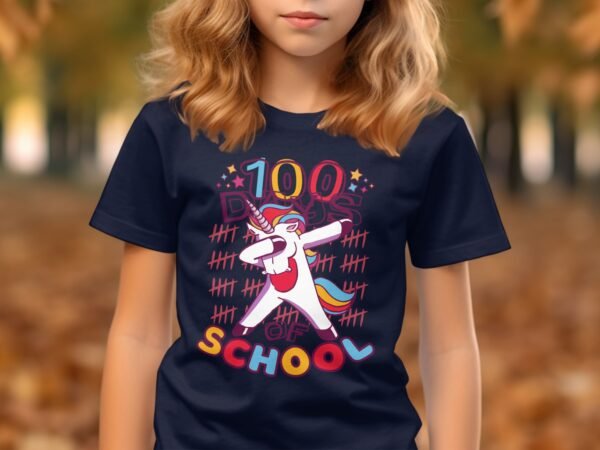2fe1936a-6309-415e-992d-81565550972d 100 days of school T-Shirt for girls and boys, 100 day of school shirt for girls