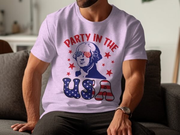 4th July- party in the USA T-shirt for Women, Americans Independence Day Patriotic TShirt, Merica T-shirt, 4th of July shirt