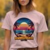 39c012b9-d841-4f72-8e51-936f27ab93c9 Summer Ocean Vibes T-Shirt, Retro Sunset Beach Scene Tee, Tropical Palm Tree Vacation Shirt, Aesthetic Ocean Graphic T-Shirt