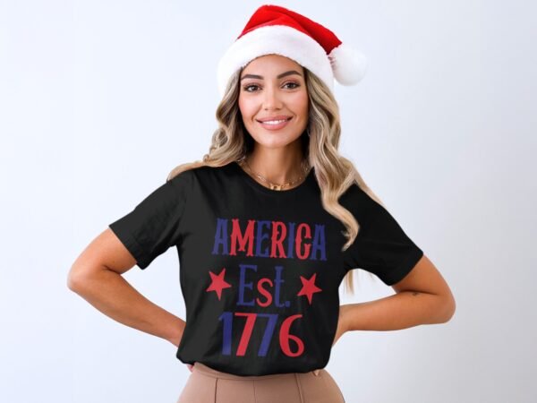 July 4th America est T-Shirt, July 4th Shirt, Independence Day Shirt, American Flag Tee, 4th of July Tee, Patriotic Tee, America Tee