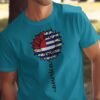 4th july America T-Shirt,Hand Painted Patriotic Shirt,American Flag Shirt,Fourth Of July Shirt,Patriotic T-Shirt