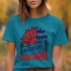 July 4th American sunflower T-Shirt, Independence Day Shirt, July 4th Tee, Patriotic Shirt, America Shirt, USA Shirt