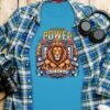 Untamed Power Lion T-Shirt, Majestic Roar Fierce Animal Tee, Bold Motivational Spirit Shirt, Strong Courage Apparel Gift