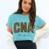 56b4c13e-d658-4cee-92eb-3cff5ab2ab2f Personalized CNA T-Shirts, Leopard Print Custom Name Nurse T-Shirt, Certified Nursing Assistant Appreciation Gift, Christine Name Tee
