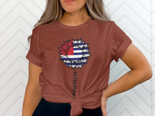 4th july America T-Shirt,Hand Painted Patriotic Shirt,American Flag Shirt,Fourth Of July Shirt,Patriotic T-Shirt