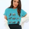 African Safari Animals T-Shirts, Vintage Wildlife Sketch Art, Big Five Lion Elephant Giraffe Zebra Rhino, Jungle Creature Graphic Tee