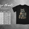Chill Raccoon T-Shirts, Cool Animal with Sunglasses and Iced Coffee Graphic Tee, Relaxed Wildlife Design, Hipster Raccoon Lover Gift Apparel