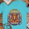 Untamed Power Lion T-Shirt, Majestic Roar Fierce Animal Tee, Bold Motivational Spirit Shirt, Strong Courage Apparel Gift