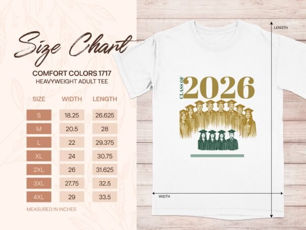 Class of 2026 Graduation T-Shirt, Graduation Year T Shirt, Senior T Shirt, Graduate T Shirt, Graduation Gift, Class of 2026 Shirt