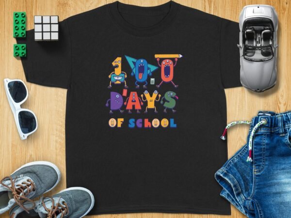 8dc824f8-0571-460f-9162-19a398ea824e Back to school 100 days of school T-Shirt, Teacher Shirt, 100th Day of School Shirt for Teachers, Kindergarten Teacher Tee, Gift for Teacher
