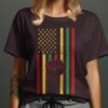 4th July US flag t-shirt, American flag print womens t shirt, red white and blue 4th of july tee, Independence day celebration