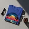 9e574b99-5e3e-40e0-aead-875f43cf4599 Summer Ocean Vibes T-Shirt, Retro Sunset Beach Scene Tee, Tropical Palm Tree Vacation Shirt, Aesthetic Ocean Graphic T-Shirt