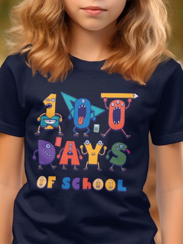 9f520957-0ae1-4eac-98ef-49fe9a6e887f Back to school 100 days of school T-Shirt, Teacher Shirt, 100th Day of School Shirt for Teachers, Kindergarten Teacher Tee, Gift for Teacher