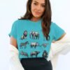 Exotic African Safari Animals T-Shirt, Detailed Hand Drawn Wildlife Sketch Tee, Lion, Elephant, Giraffe, Zebra, Rhino, Cheetah, Leopard