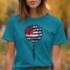 Hand Painted Patriotic Shirt,American Flag Shirt,Fourth Of July Shirt,Patriotic T-Shirt