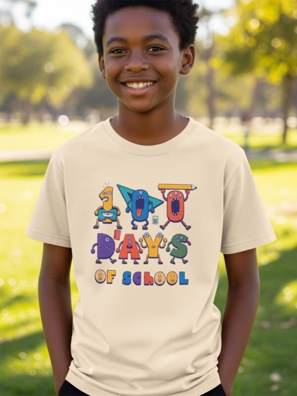 c79ca87f-77b7-4c40-a0c6-4cabb9796b5f Back to school 100 days of school T-Shirt, Teacher Shirt, 100th Day of School Shirt for Teachers, Kindergarten Teacher Tee, Gift for Teacher