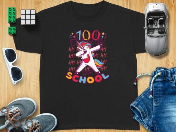c9dda05e-2259-4240-8a7c-acae69e442dd 100 days of school T-Shirt for girls and boys, 100 day of school shirt for girls