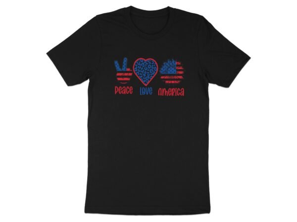 July 4th Pease love america T-Shirt, July 4th Shirt, Independence Day Shirt, Vintage American Flag Shirt, USA Patriotic Shirts