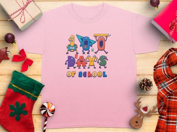 d1deed10-6a8f-45fb-8584-16c1e002508a Back to school 100 days of school T-Shirt, Teacher Shirt, 100th Day of School Shirt for Teachers, Kindergarten Teacher Tee, Gift for Teacher