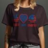 July 4th Pease love america T-Shirt, July 4th Shirt, Independence Day Shirt, Vintage American Flag Shirt, USA Patriotic Shirts