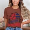 July 4th American sunflower T-Shirt, Independence Day Shirt, July 4th Tee, Patriotic Shirt, America Shirt, USA Shirt