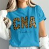 e2360f13-f6bd-4223-94a7-66e36d488f14 Personalized CNA T-Shirts, Leopard Print Custom Name Nurse T-Shirt, Certified Nursing Assistant Appreciation Gift, Christine Name Tee
