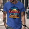 ed86f261-56dd-43da-a025-c2b6ea5cc67a Summer Ocean Vibes T-Shirt, Retro Sunset Beach Scene Tee, Tropical Palm Tree Vacation Shirt, Aesthetic Ocean Graphic T-Shirt