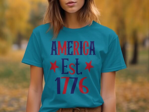 July 4th America est T-Shirt, July 4th Shirt, Independence Day Shirt, American Flag Tee, 4th of July Tee, Patriotic Tee, America Tee