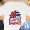 July 4th American sunflower T-Shirt, Independence Day Shirt, July 4th Tee, Patriotic Shirt, America Shirt, USA Shirt