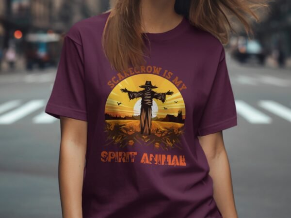 Funny Scarecrow Spirit Animal Halloween T-Shirt