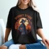 Spooky Stare Skeleton Scarecrow Halloween T-Shirt