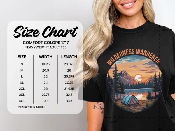 Wilderness Wanderer Mountain Lake Sunset Camping T-Shirts