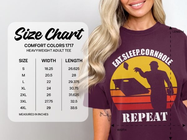 5486310a-1b9f-4f9e-b5cc-866745d4403a Eat Sleep Cornhole Repeat Retro Sunset T-Shirt