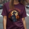 Spooky Stare Skeleton Scarecrow Halloween T-Shirt