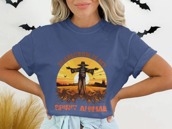 Funny Scarecrow Spirit Animal Halloween T-Shirt