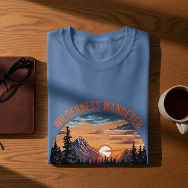 Wilderness Wanderer Mountain Lake Sunset Camping T-Shirts