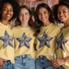 Patriotic Americana Star Patchwork Design T-Shirts
