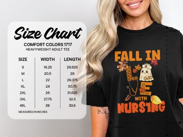 a7d3379d-f0d9-4b90-8f2d-1e0a83e0fa5f Fall in Love with Nursing T-Shirt, Cute Nurse Ghost Autumn Tee, Leopard Stethoscope Nurse Appreciation Gift, RN Student Spooky Fall Season