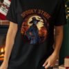 Spooky Stare Skeleton Scarecrow Halloween T-Shirt