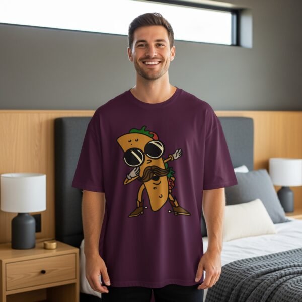 b0e89179-a036-40af-bf19-68dbddd94e68 Funny Hipster Taco T-Shirt | Mustache & Sunglasses