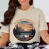 Wilderness Wanderer Mountain Lake Sunset Camping T-Shirts