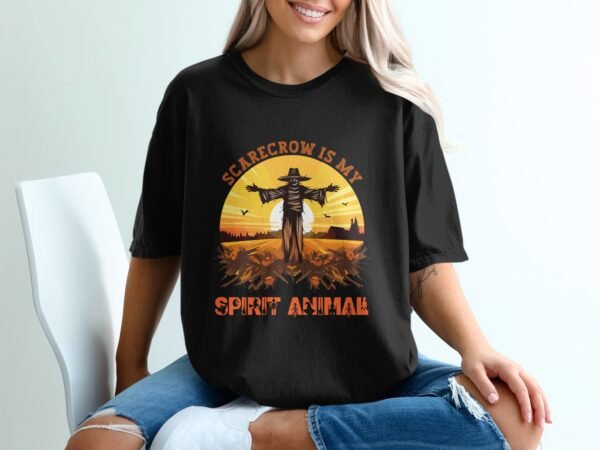 Funny Scarecrow Spirit Animal Halloween T-Shirt