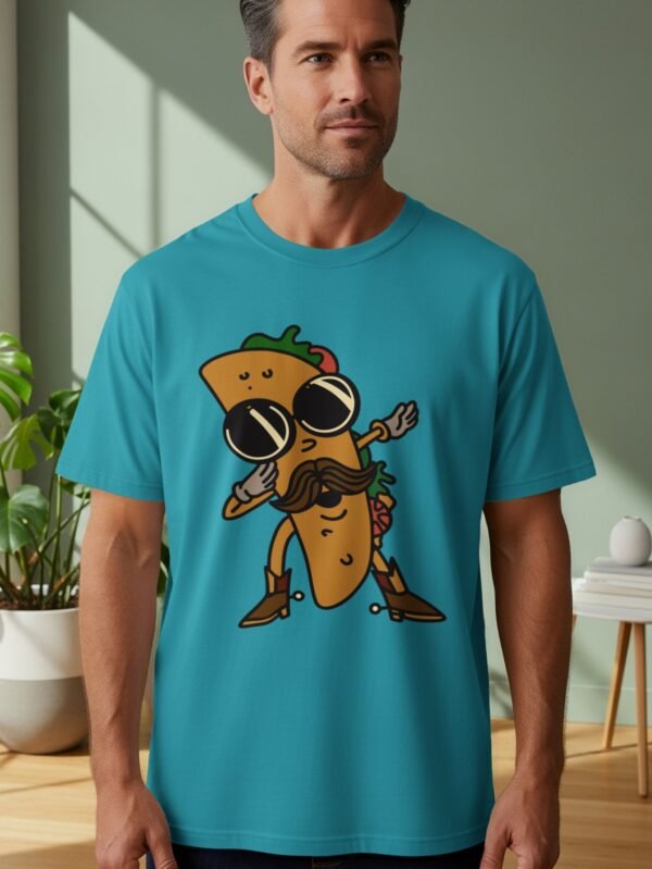 c4290af0-1b78-447d-9476-fc508fe0c84b Funny Hipster Taco T-Shirt | Mustache & Sunglasses