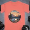 Wilderness Wanderer Mountain Lake Sunset Camping T-Shirts