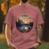 Wilderness Wanderer Mountain Lake Sunset Camping T-Shirts
